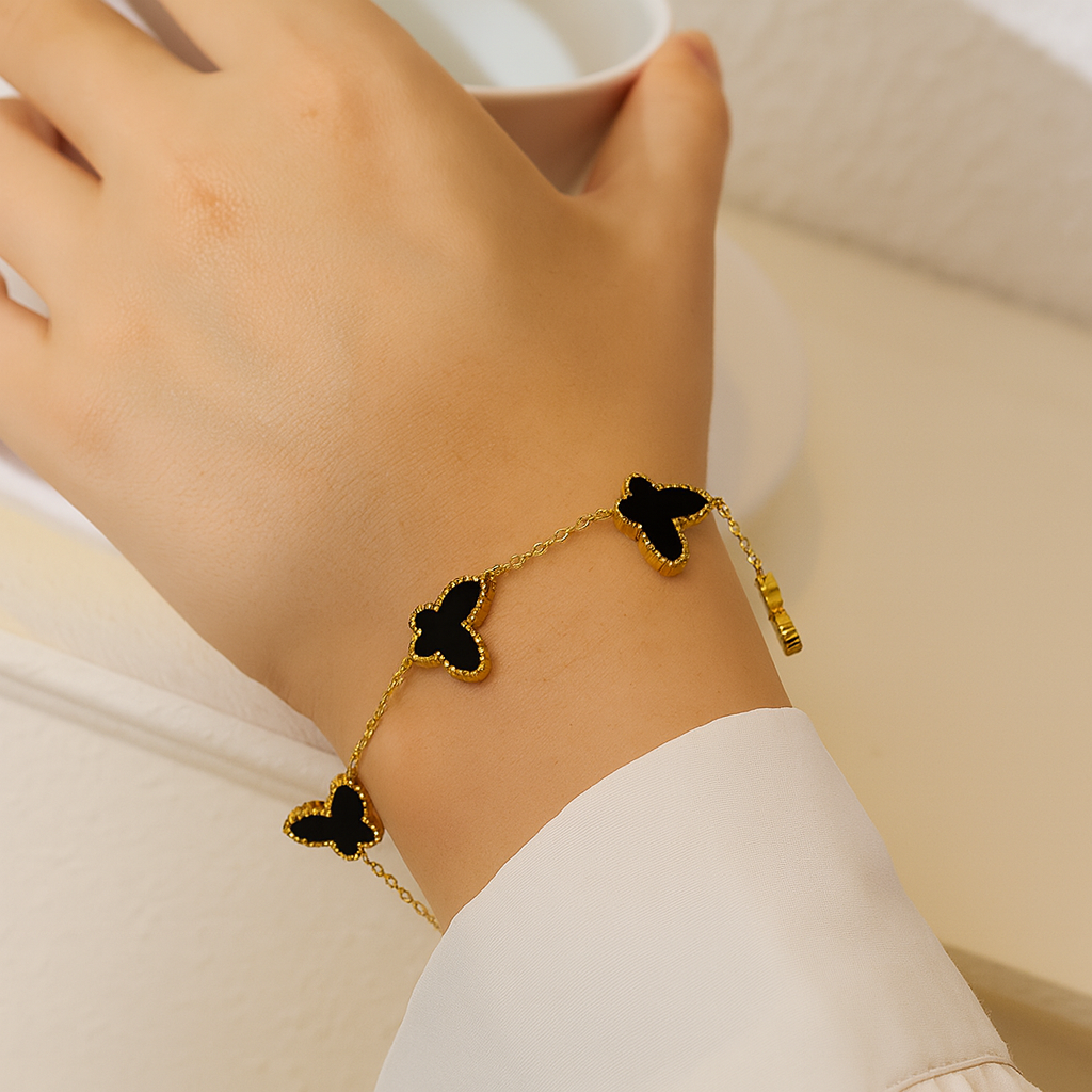 Black Schmetterling Armband
