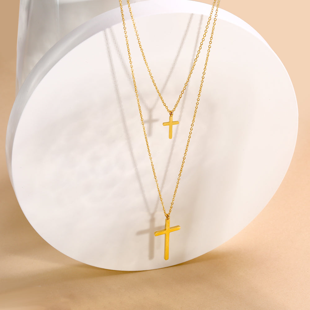 Twin Kreuz Kette